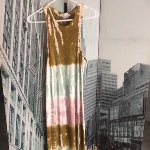 Young fabulous and broke maxi tye dye dress
